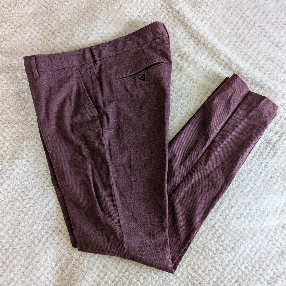 Designer J. Lindeberg Flannel Twill Pants Men 36/34